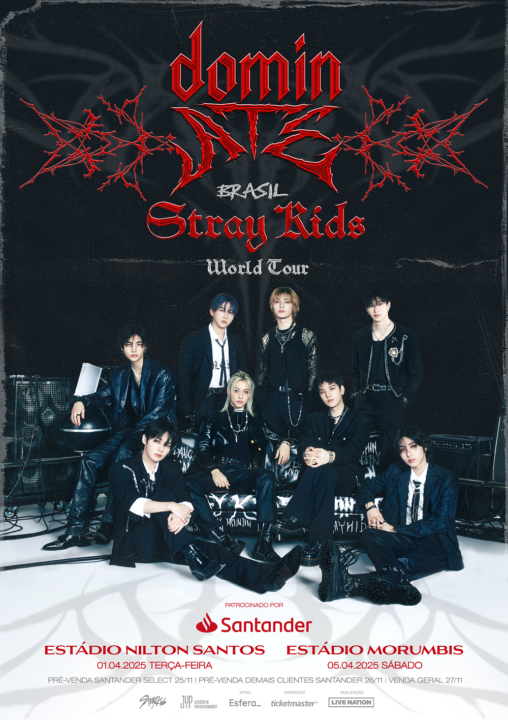 Stray Kids no Brasil. (Foto: reprodução/Divulgação)